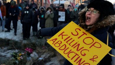 Nationwide Strike in US Protests Trump Administration's Immigration Policies /US strike , immigration protest , Trump policies , civil rights , ICE