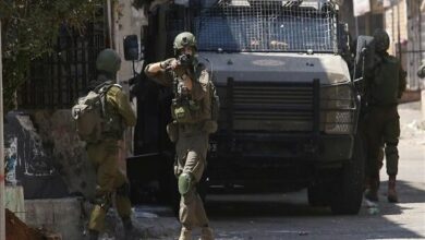 Israeli Occupation Forces Member Injured in Ramallah Vehicle Collision /Israeli forces , West Bank , Nablus , collision , occupation forces