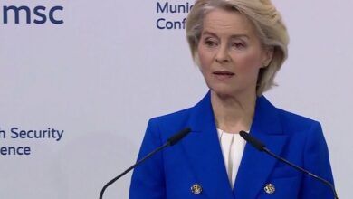 European Commission President Urges Bloc to Assume Defense Responsibility /European Commission , Ursula von der Leyen , Defense Autonomy , Munich Security Conference , European Defense