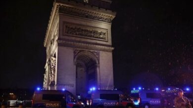 Paris Police Fatally Shoot Knife-Wielding Assailant Near Tomb of the Unknown Soldier /Paris , France , Terrorism , Police Shooting , Counter-Terrorism
