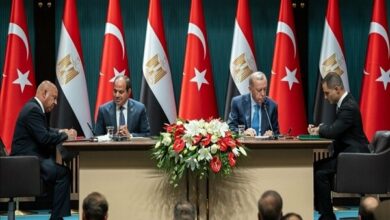 Egypt and Turkey Sign Strategic Joint Declaration During Erdogan's Official Visit /Egypt , Turkey , bilateral relations , trade agreement , strategic cooperation