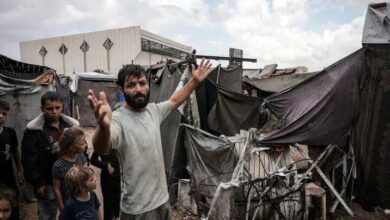 Heavy Rains Flood Palestinian Refugee Tents in Gaza, Exacerbating Humanitarian Crisis /Gaza , Palestinian refugees , humanitarian crisis , heavy rains , Khan Younis