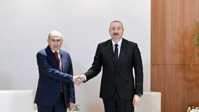 Azerbaijani President and Armenian Prime Minister Meet in Abu Dhabi to Discuss Regional Stability /Azerbaijan , Armenia , diplomacy , South Caucasus , regional stability