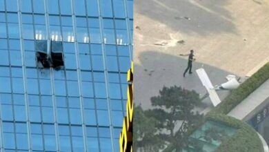 Light Aircraft Crashes into Beijing Skyscraper, Killing Pilot and Injuring 13 /Beijing , plane crash , skyscraper , CITIC Tower , China