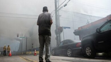 California Governor Declares Emergency as Los Angeles Warehouse Fire Reignites /Los Angeles , California , Warehouse Fire , Emergency Declaration , Gavin Newsom
