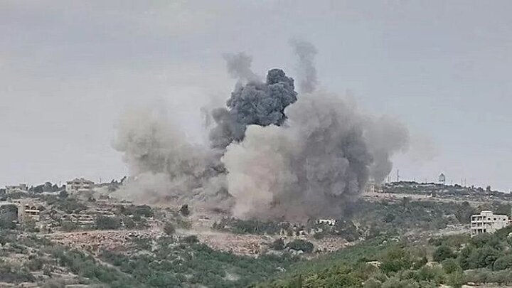 Israeli Strikes on Southern Lebanon Leave Dozens Dead and Injured /Israel , Lebanon , Hezbollah , Nabatieh , Conflict