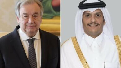 Qatar Prime Minister Discusses Iran-US Agreement and Regional Stability with UN Chief /Qatar , Iran , United States , United Nations , Regional Stability