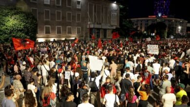 Albania Protests Against Trump Family Project Enter 26th Day /Albania , Trump family , protests , corruption , Sazan Island