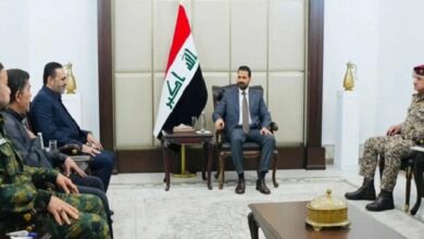 Iraqi Prime Minister Meets with Popular Mobilization Forces Leaders on Security and State Authority /Iraq , Prime Minister , Asa'ib Ahl al-Haq , Imam Ali Brigades , Popular Mobilization Forces