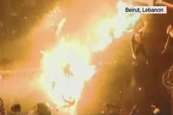 Lebanese Citizens Protest Beirut-Tel Aviv Agreement /Lebanon , Israel , Protest , Beirut , Political Agreement