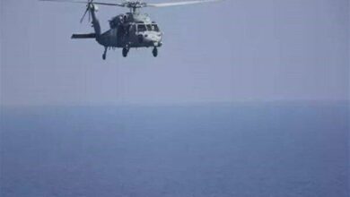 US Navy Ends Search for Sailor Lost in Arabian Sea Helicopter Incident /US Navy , Fifth Fleet , Arabian Sea , helicopter crash , missing sailor