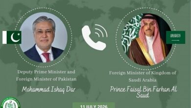 Pakistan and Saudi Arabia Discuss Regional Tensions, Warn Against Escalation /Pakistan , Saudi Arabia , Regional Tensions , Foreign Ministers , Peace and Stability