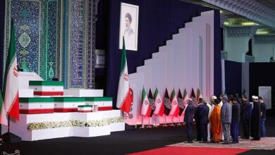 Families of Martyred Leaders Nasrallah and Mughniyeh Pay Respects to Late Leader's Remains /Sayyid Hassan Nasrallah , Imad Mughniyeh , Ayatollah Sayyid Ali Khamenei , Tehran , Resistance Front