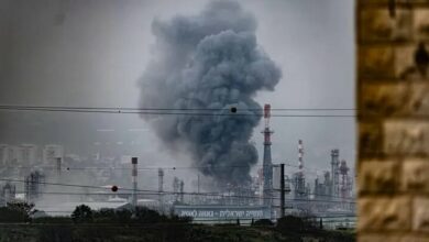 Iran Attacks Devastate Israel's Largest Oil Complex in Haifa /Israel , Iran , Haifa , Petrochemical Complex , Energy Infrastructure