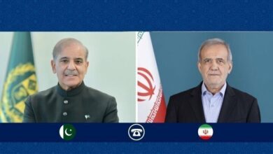 Pakistan PM, Iranian President Discuss Regional Stability, Urge Restraint /Pakistan , Iran , Shehbaz Sharif , Masoud Pezeshkian , regional stability