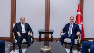 Hamas Political Chief Meets Turkish Foreign Minister in Ankara /Hamas , Turkey , Palestine , Gaza , Ankara