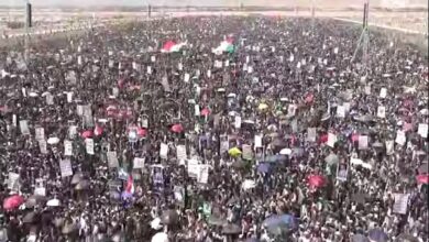 Yemen's Saada Province Hosts Massive 'Warning and Readiness Friday' Rally /Yemen , Saada , Saudi Arabia , Al Masirah TV , Sana'a International Airport