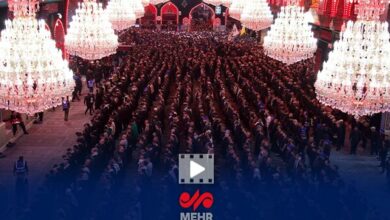 Martyr's Funeral Prayer Held at Imam Hussein's Holy Shrine /Martyr , Funeral Prayer , Imam Hussein , Holy Shrine , Religious Ceremony