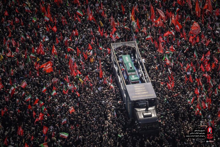 Massive Crowds Attend Funeral Procession for Iranian Leader /Iran , Funeral , Ayatollah Khamenei , Donald Trump , Islamic Revolution
