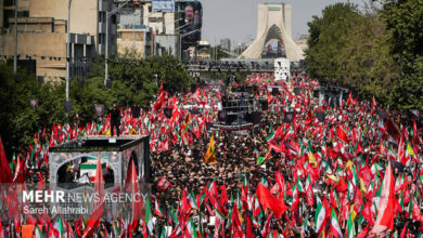 Millions Mourn Supreme Leader Ayatollah Khamenei in Tehran Funeral Procession /Ayatollah Khamenei , Iran , funeral , mourning , Tehran