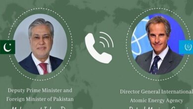 Pakistan Foreign Minister and IAEA Chief Discuss Regional Developments /Pakistan , IAEA , Rafael Mariano Grossi , Mohammad Ishaq Dar , regional developments