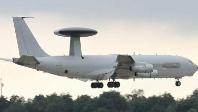 US Boeing E-3 Sentry Aircraft Transmits Emergency Code Over Saudi Arabia /Boeing E-3 Sentry , Saudi Arabia , Emergency Code , Aviation , US Air Force