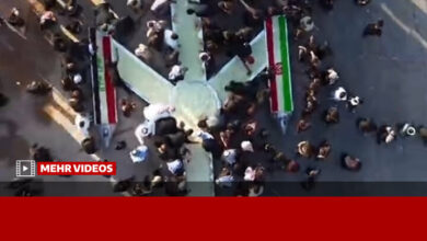 Iranian Ballistic Missile Replica Featured in Arbaeen Pilgrimage in Samawah, Iraq /Arbaeen Pilgrimage , Iran , Iraq , Samawah , Ballistic Missile Replica