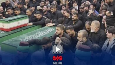 Funeral Held for Martyred Iranian Leader's Family at Imam Hussein Shrine /Iran , Funeral , Religious Ceremony , Martyrdom , Hazrat Abolfazl al-Abbas