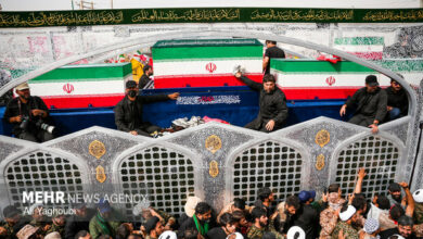 Martyr Leader of Islamic Revolution's Body Arrives in Najaf /Islamic Revolution , Martyr Leader , Najaf , Tehran , Qom