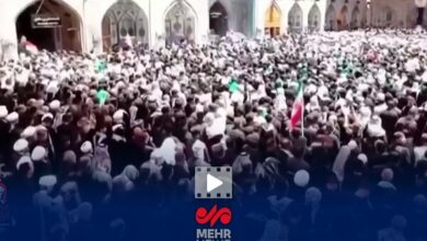 Full Footage Released of Funeral Prayer for Martyred Leader Led by Ayatollah Seyyed Mohammadtaqi Hakim /funeral prayer , martyred leader , Ayatollah Seyyed Mohammadtaqi Hakim , religious ceremony , video footage