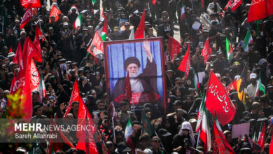 Millions Attend Solemn Funeral Procession in Tehran for Martyred Leader /Tehran , Iran , Funeral , Leader , International Coverage