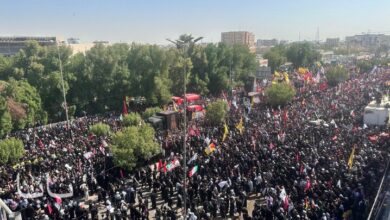Martyred Leader of Iran's Remains En Route to Imam Ali Shrine, Iraqi Media Reports /Iran , Iraq , Martyr , Imam Ali Shrine , Religious Procession