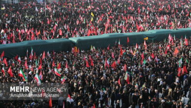Massive Funeral for Martyred Leader Sends Clear Message to US and Israel /Iran , Funeral , US , Israel , Resilience