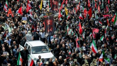 Massive Mourning Ceremonies Held in Tehran and Najaf for Martyred Leader /Martyred Leader , Islamic Revolution , Tehran , Najaf , Funeral Procession