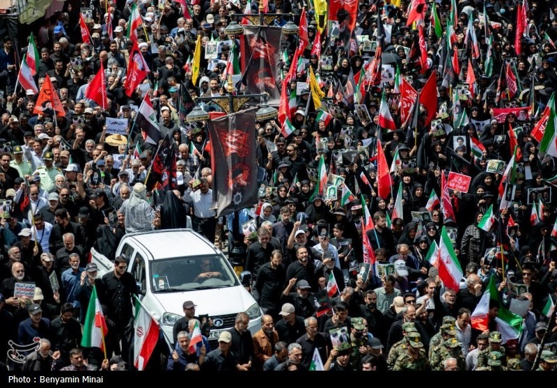 Massive Mourning Ceremonies Held in Tehran and Najaf for Martyred Leader /Martyred Leader , Islamic Revolution , Tehran , Najaf , Funeral Procession