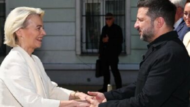 European Commission President Pledges New Defense Initiatives During Ukraine Visit /Ursula von der Leyen , European Commission , Ukraine , defense industry , Kyiv