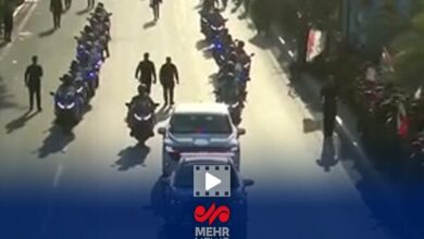 Mass Funeral Procession Held in Najaf for Martyred Leader /Najaf , Funeral , Leader , Martyrdom , Procession