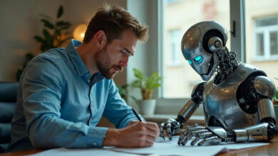 AI Collaboration Enhances Business Productivity in Office Settings /artificial intelligence , business productivity , office collaboration , AI integration , future of work