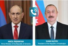 Azerbaijan President and Armenian Prime Minister Discuss Peace Process and Economic Ties /Azerbaijan , Armenia , Ilham Aliyev , Nikol Pashinyan , peace process