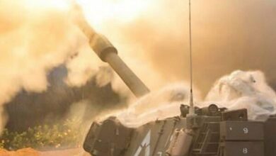 Israeli Forces Shell Southern Lebanon, Breach Border Town /Southern Lebanon , Israel , Artillery Fire , Military Incursion , Border Clashes