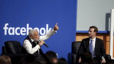 Indian Prime Minister Modi Engages with Facebook CEO Zuckerberg at Town Hall /Narendra Modi , Mark Zuckerberg , Facebook , Technology , India