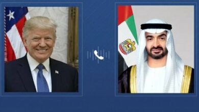 UAE President Discusses Regional Developments with U.S. President Trump /UAE , United States , Donald Trump , Mohamed bin Zayed Al Nahyan , Regional Developments
