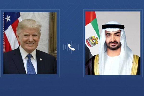 UAE President Discusses Regional Developments with U.S. President Trump /UAE , United States , Donald Trump , Mohamed bin Zayed Al Nahyan , Regional Developments