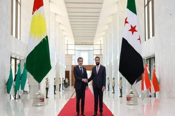 Kurdistan Region President Barzani Visits Damascus; Iraqi Flag Absent from Reception /Nechirvan Barzani , Damascus , Syria , Kurdistan Region , Iraq