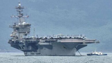 US Navy Deploys Theodore Roosevelt Carrier Strike Group to Middle East /US Navy , Aircraft Carrier , Theodore Roosevelt , Middle East , Military Deployment
