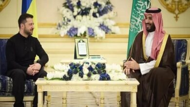 Zelensky and Crown Prince Mohammed bin Salman Discuss Enhancing Kyiv-Riyadh Defense Capabilities /Ukraine , Saudi Arabia , Defense , Drones , Food Security