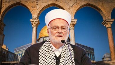 Al-Aqsa Mosque Preacher Warns of Dangerous Israeli Actions in Occupied Jerusalem /Al-Aqsa Mosque , Sheikh Akram Sabri , Occupied Jerusalem , Israeli settlements , Palestinian resistance