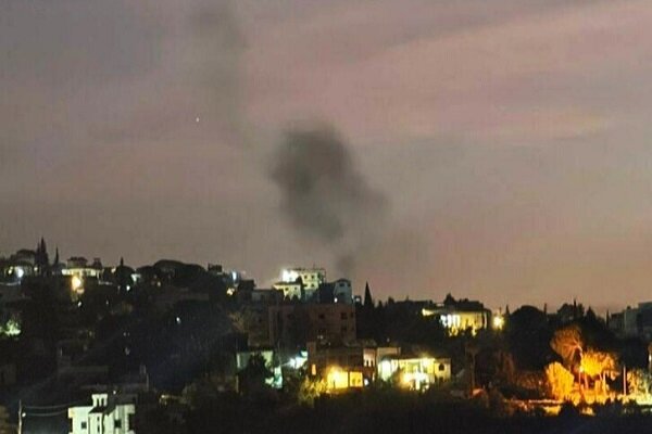 Israeli Forces Strike Two Locations in Southern Lebanon /Lebanon , Israel , Southern Lebanon , Al-Mansouri , Burj al-Shimali