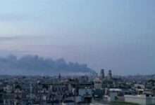 Massive Fire Near Paris Airport Closes Two Runways /Paris , Airport , Fire , Le Bourget , Charles de Gaulle