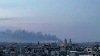 Massive Fire Near Paris Airport Closes Two Runways /Paris , Airport , Fire , Le Bourget , Charles de Gaulle